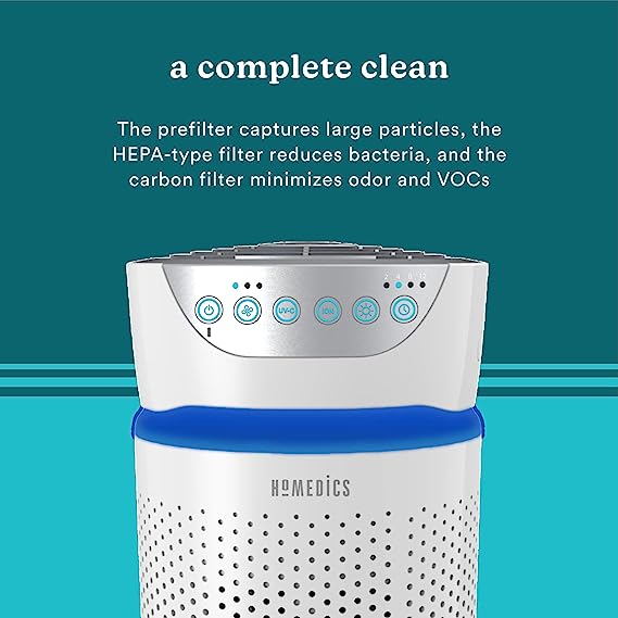 Homedics TotalClean 5-in-1 Tower Air Purifier White
