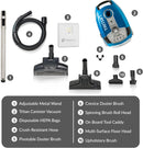 Aspiradora de recipiente Prolux Tritan con filtración HEPA sellada y motor de 12 amperios 