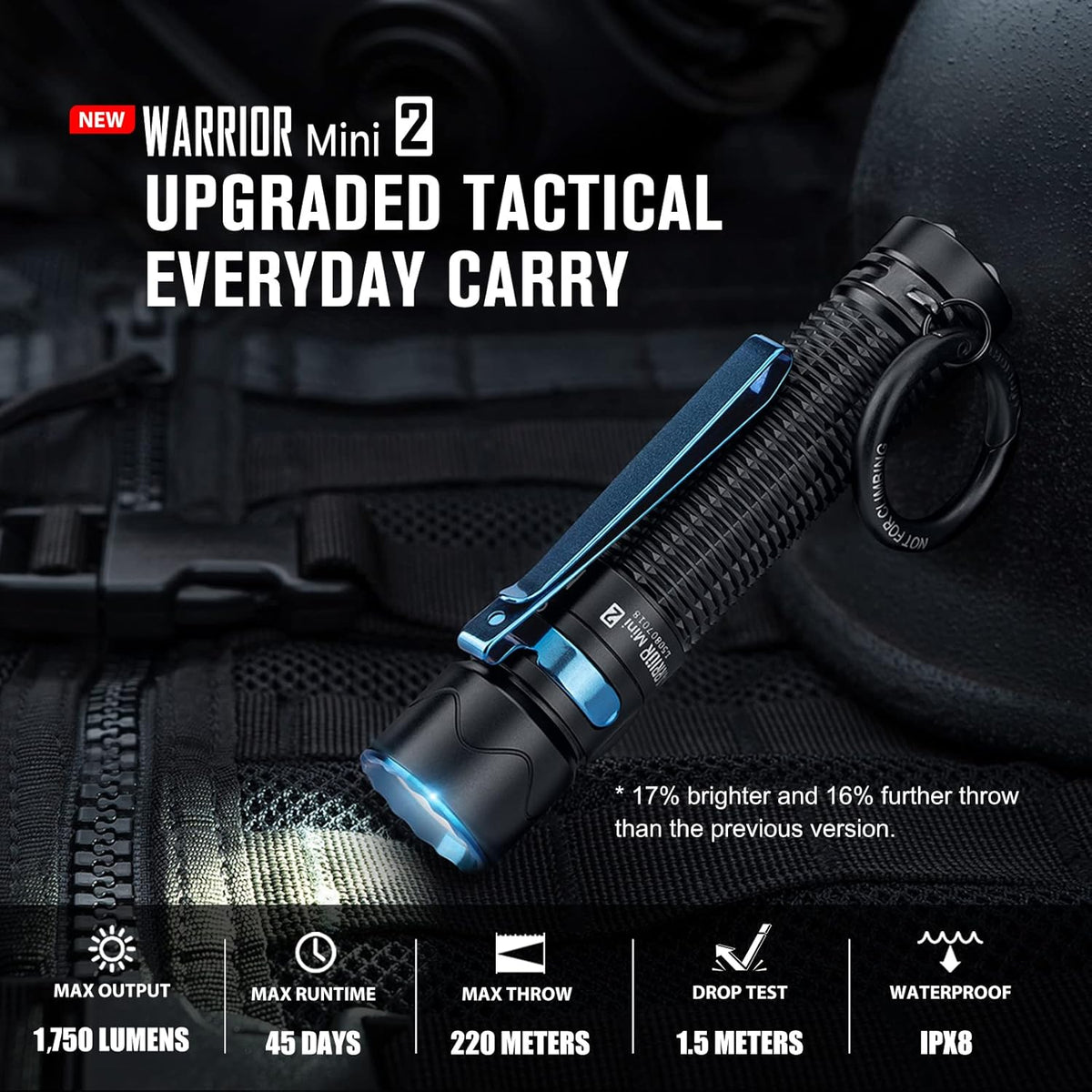Olight WARRIOR Mini 2 | Wellbots | Free Shipping