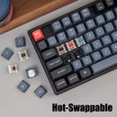 Keychron K8 Pro - Interruptor de aluminio rojo con retroiluminación RGB intercambiable - Negro