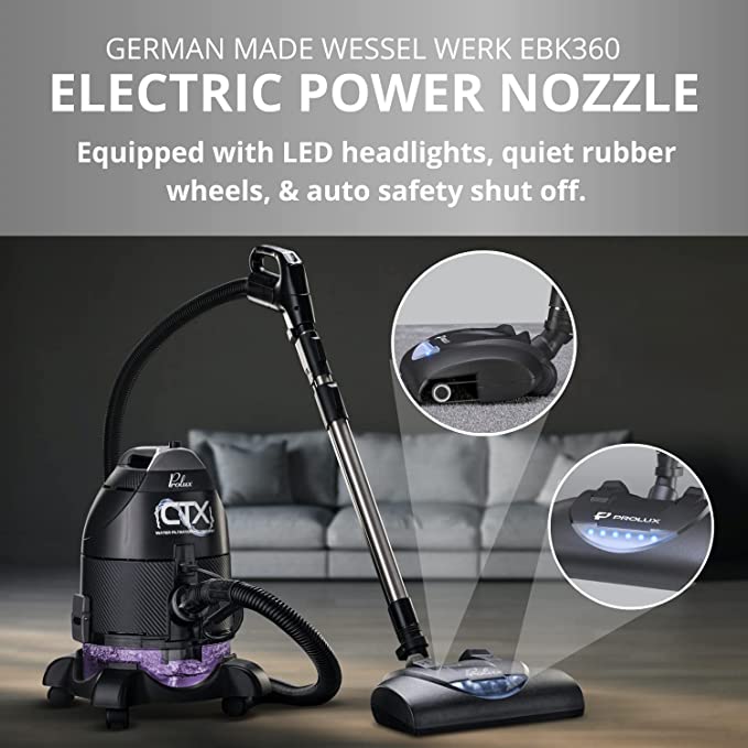 Prolux CTX PRO Water Filtration Bagless Canister Vacuum Cleaner