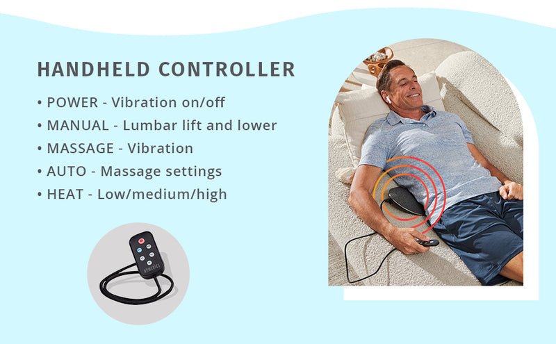 Homedics Lumbar Lift Lower Back Stretcher & Massager
