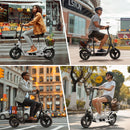 isinwheel Hyper X 700W Electric Scooter with Seat & Basket