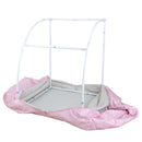 Durasage Health - Sauna de vapor portátil extragrande para bajar de peso, desintoxicarse y relajarse en casa. Incluye silla. Rosa.