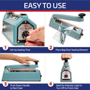 8” Manual Impulse Bag Sealer – UL Listed