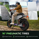 isinwheel H7 Pro Electric Scooter with Seat – 1200W Commuter, Gray