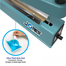 8” Manual Impulse Bag Sealer with Cutter