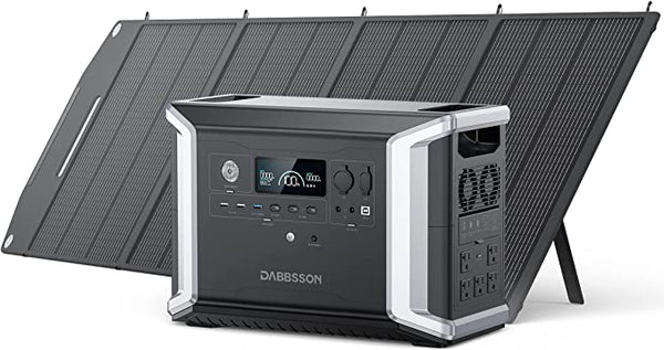 Dabbsson DBS2300 Portable Power Station + DBS3000B Expandable Battery + DBS200S Solar Panel