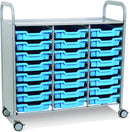 Gratnells Callero Plus Treble Cart with Shallow Trays  40.9 x 18.5 x 41.5 in