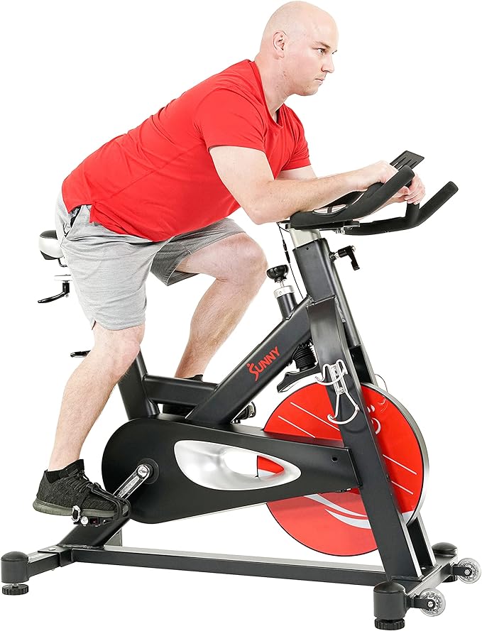 Bicicleta de ciclismo para interiores con transmisión por correa magnética Evolution Pro II de Sunny Health &amp; Fitness - SF-B1986