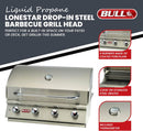 Bull 30" Lonestar "Select" Drop In Grill LP - 4 Burner / 60,000 BTU's
