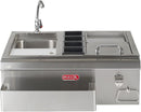 Bull Stainless Steel 30" Bar Center w/Sink
