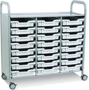 Gratnells Callero Plus Treble Cart with Shallow Trays  40.9 x 18.5 x 41.5 in
