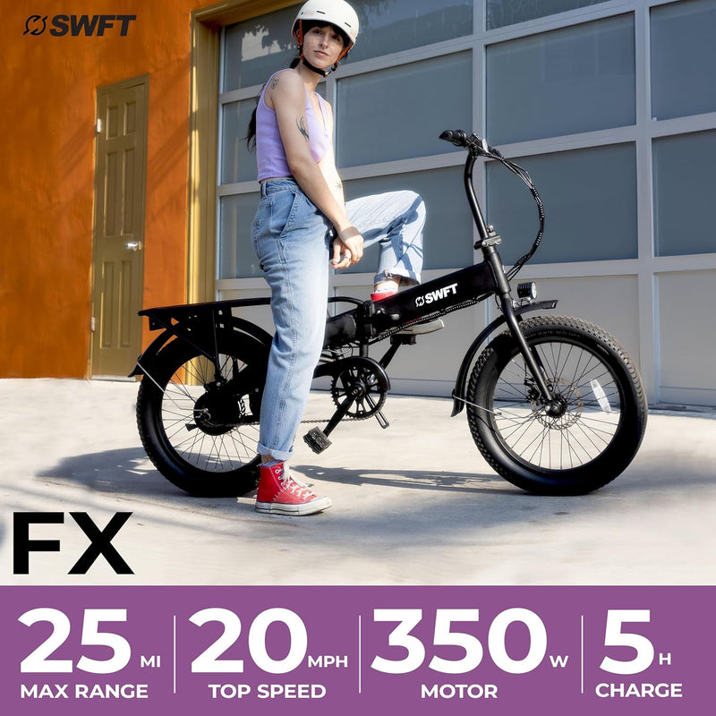 SWFT FX Folding e-Bike - Black