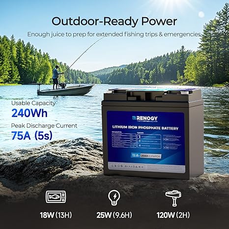 12V 20Ah Trolling Motor Lithium Iron Phosphate Battery