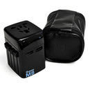 Adaptador de enchufe de viaje internacional para uso mundial con cargador USB dual. Funciona en Europa, Asia, África, América Central, Japón y más de 150 países. Travel Mate.