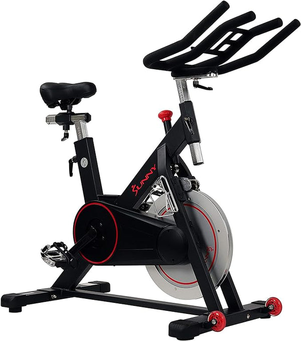Bicicleta estática inteligente de ciclismo en interiores de primera calidad Sunny Health &amp; Fitness con aplicación exclusiva SunnyFit y conectividad Bluetooth mejorada