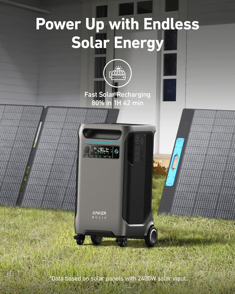 Panel solar Anker SOLIX F3800 + PS400 de 400 W