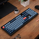 Teclado Keychron V6 Max con retroiluminación RGB intercambiable y interruptores marrones - Negro - Versión con perilla