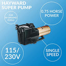 Bomba Super Pump® de 3/4 HP de Hayward