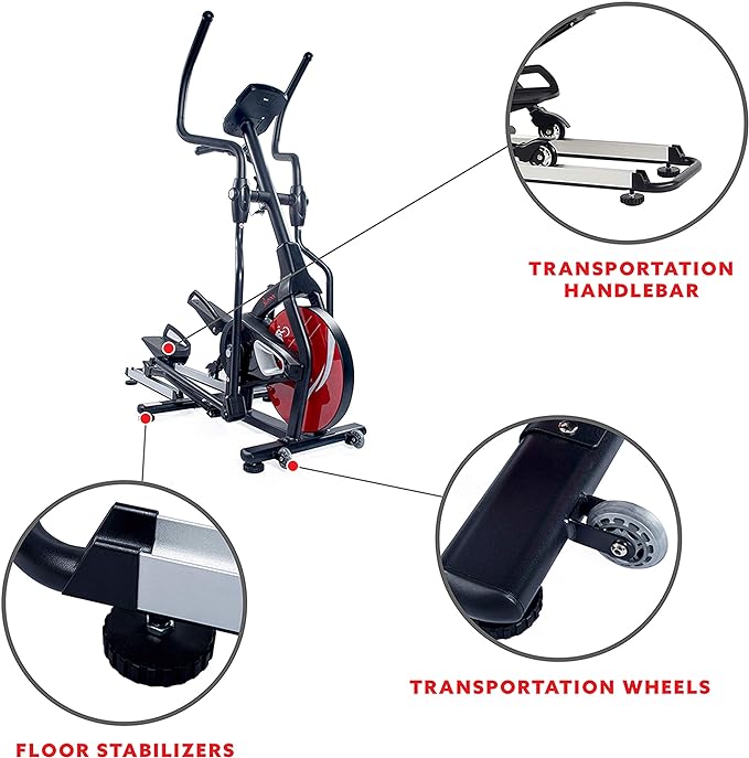 Máquina elíptica Stride Zone de Sunny Health &amp; Fitness Fitness magnético