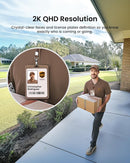 Kit de 2 cámaras de seguridad solares inalámbricas para exteriores AOSU - C8E2DA11