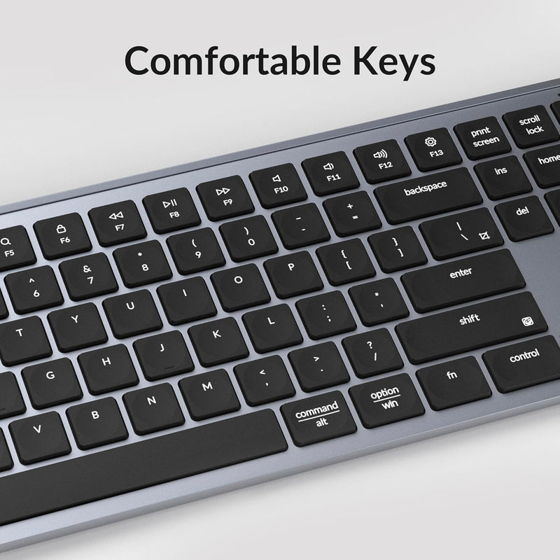 Teclado inalámbrico ultrafino Keychron B6 Pro gris espacial