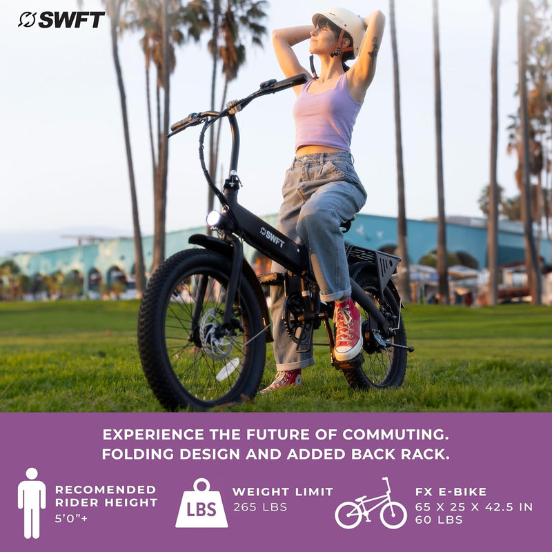 SWFT FX Folding e-Bike - Black