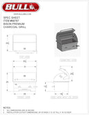 Bull Outdoor Products Bison Premium Drop-In Charcoal Grill