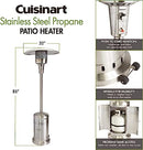 Calentador de patio a gas propano de acero inoxidable Cuisinart