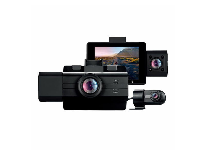 myGEKOgear by Adesso Scout Pro 2K 3-Channel Dash Cam Surveillance