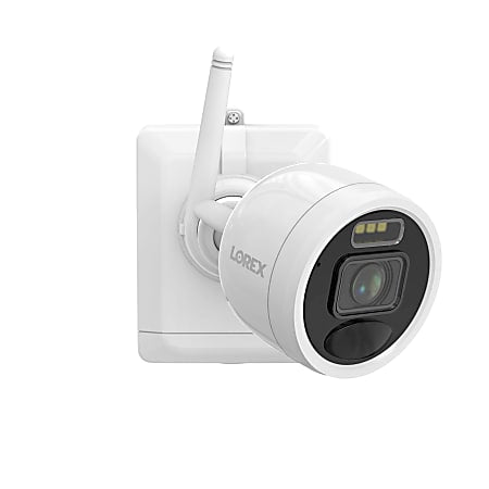 Lorex L42481-4AA4-E 2K 4.0-MP 8-Camera-Capable 1-TB NVR System with 4 Outdoor Wi-Fi Battery Security Cameras, White, L42481-4AA4-E