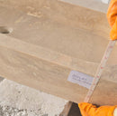 Light Travertine Natural Stone Basin Travertine Above Vanity Bathroom Sink