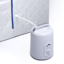 Durasage Health - Sauna de vapor personal portátil y ligera Durasage para relajarse en casa, temporizador de 60 minutos, generador de vapor de 800 vatios, silla incluida - Acabado azul