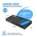 Conmutador de matriz HDMI Ultra HD 2x2 4K con extractor de audio (UHDS-202) 