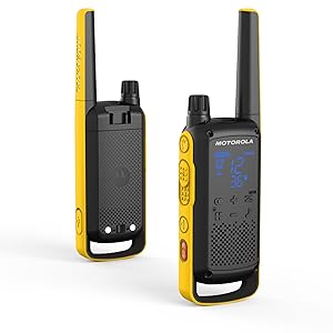 Motorola Solutions T475 Extreme Two-Way Radio Black W/Yellow Rechargeable Two Pack
