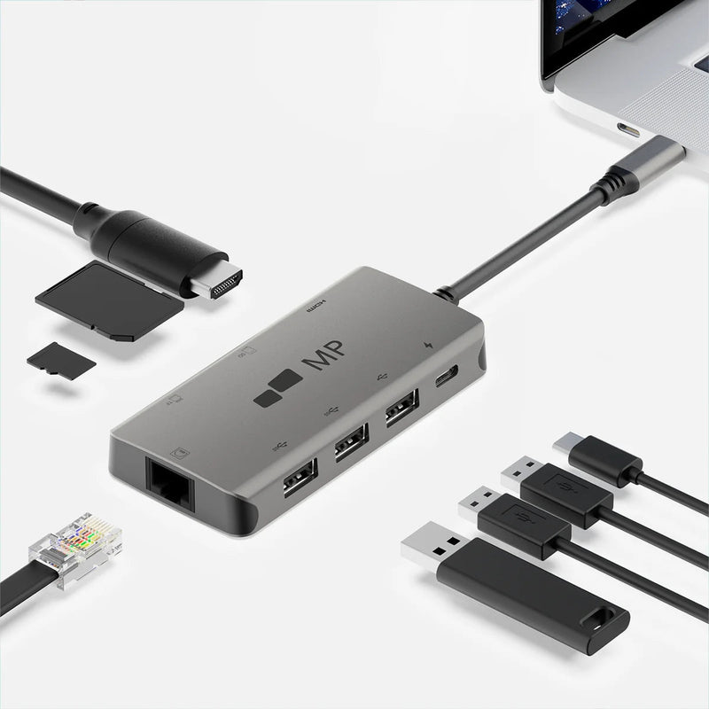 Mobile Pixels 8 in 1 USB-C Hub with 4K HDMI