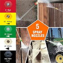 Hidrolavadora a gas Genmax GMGPW4200-A de 4200 PSI y 4 GPM con arranque eléctrico, 5 boquillas QC, pistola rociadora y manguera de 3/8 de pulgada x 50 pies