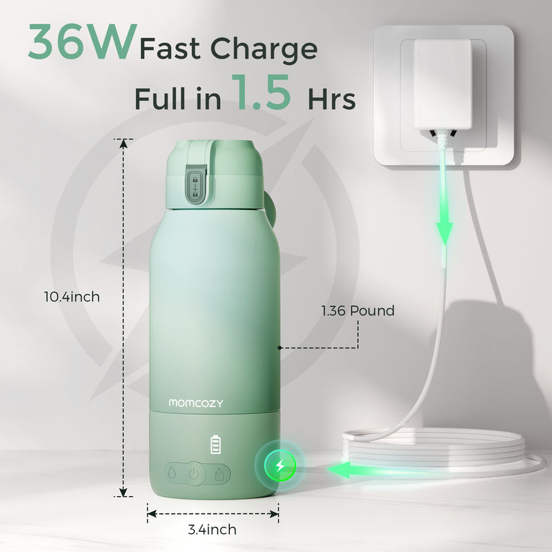 Momcozy Superfast Portable Breast Milk & Water Warmer for Travel-MW05