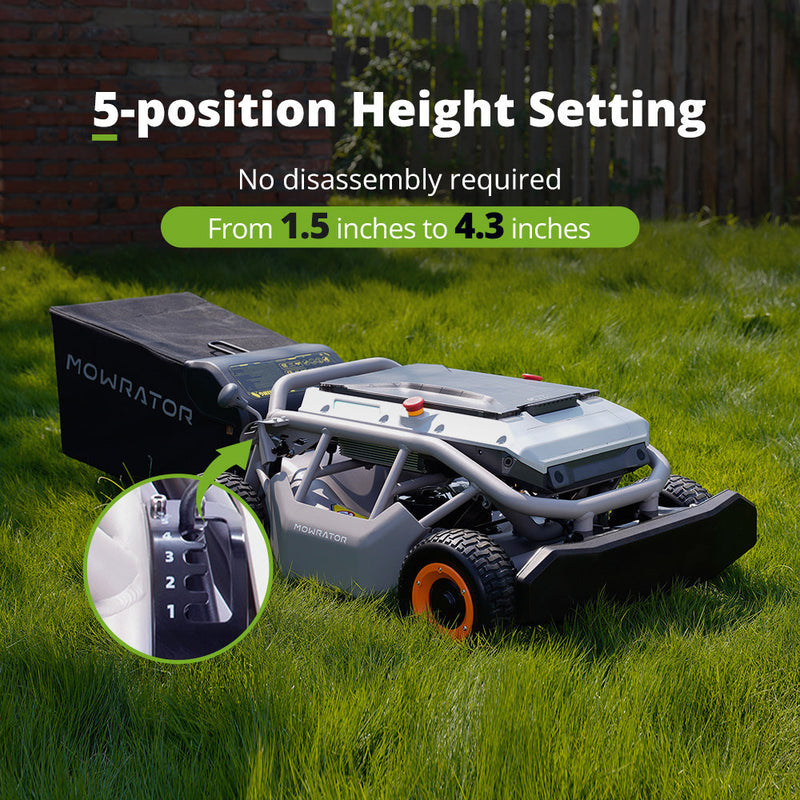 Mowrator S1 Remote Control Lawn Mower 2WD 12Ah Standard Battery