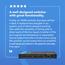 Conmutador de matriz HDMI Ultra HD 2x2 4K con extractor de audio (UHDS-202) 