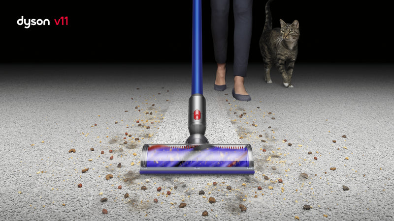 Dyson V11 Cordless Stick Vaccum, Large, Nickel/Blue