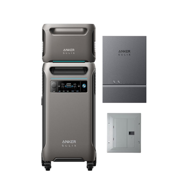 Anker Solix F3800 + Batería de expansión + Panel de alimentación para el hogar + Subpanel