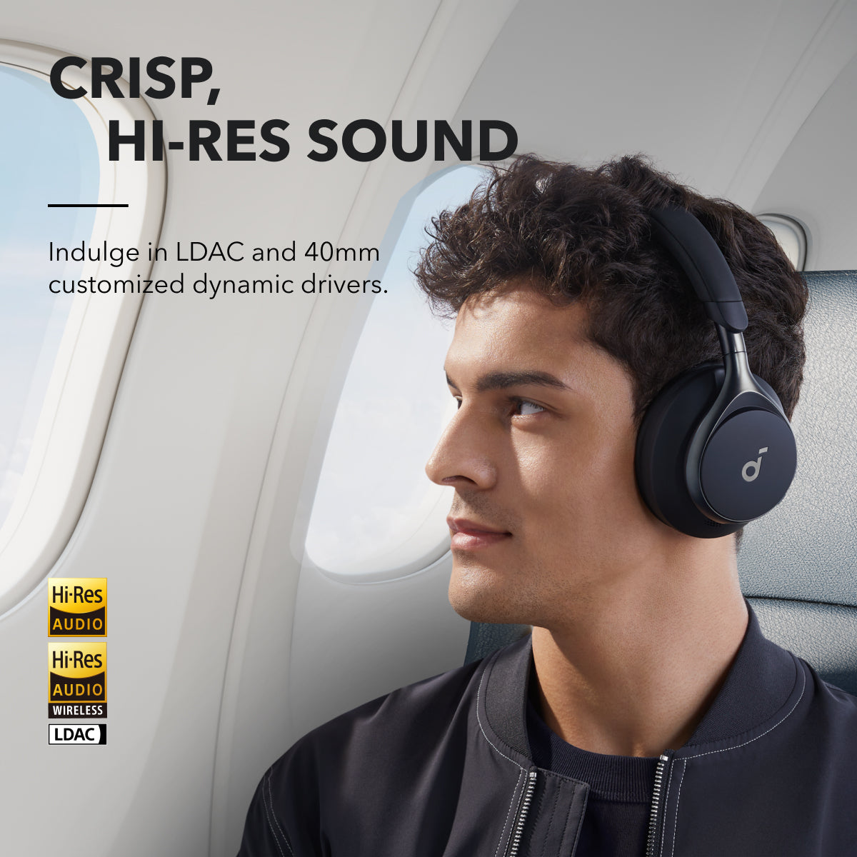 ヘッドホン Soundcore Noise Cancelled Soundcore by Anker Space One Over Ear Noise Canceling Headphones