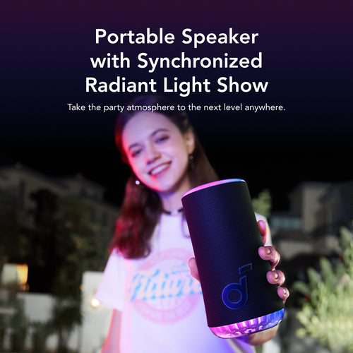 Altavoz Soundcore Glow de 30 vatios resistente al agua IP67