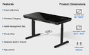 ErgoAV- ErgoFX 57" standing desk with built in drawer and power management