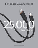 Anker 641 USB-C to Lightning Cable (Flow, 3 ft Silicone)