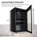 Whynter 127-Can Beverage Fridge, Stainless | BR-130SB