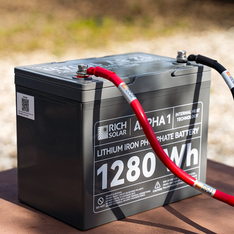 Rich Solar ALPHA 1 | 12V 100Ah LiFePO4 Battery