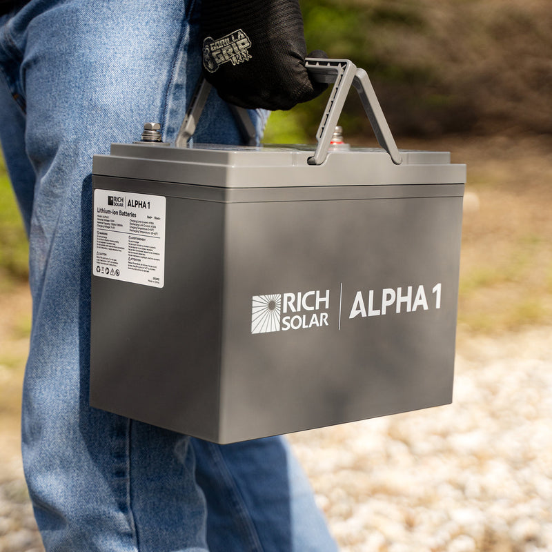 Rich Solar ALPHA 1 | 12V 100Ah LiFePO4 Battery
